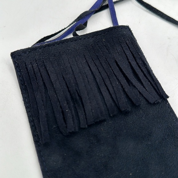 Black fringe neck bag - Picture 3 of 5